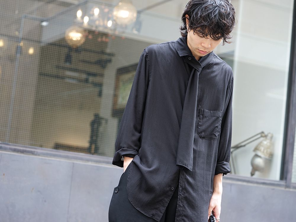 Yohji Yamamoto 19-20AW Scarf Collar Blouse Style - FASCINATE BLOG