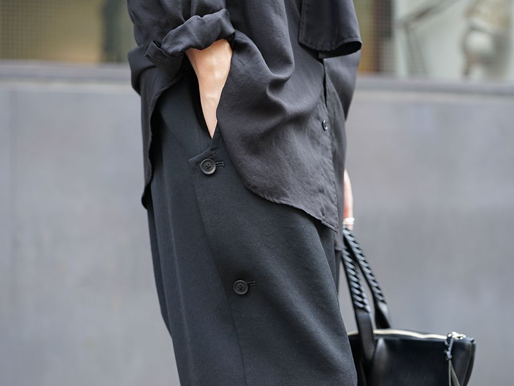 Yohji Yamamoto 19-20AW Scarf Collar Blouse Style - 3-004