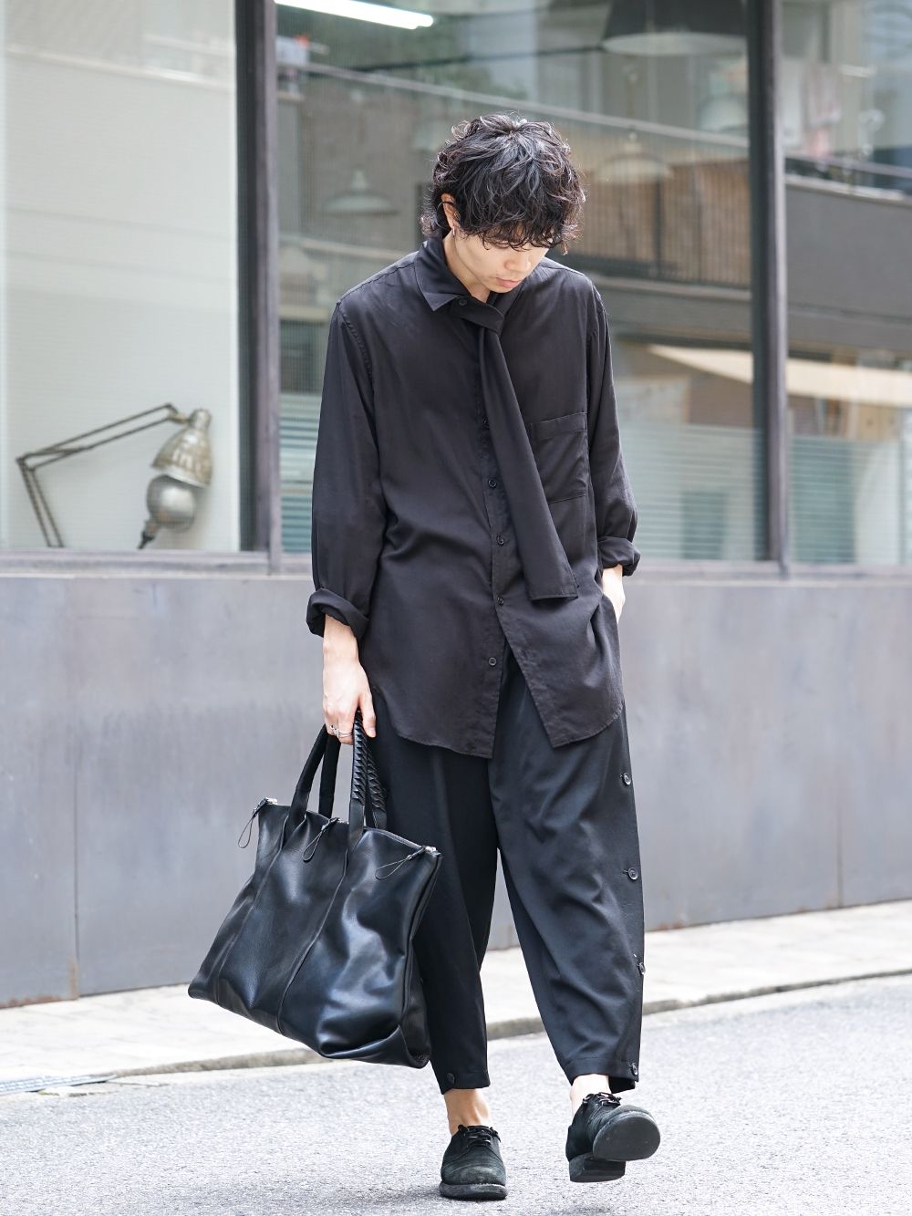 Yohji Yamamoto 19-20AW Scarf Collar Blouse Style - FASCINATE BLOG