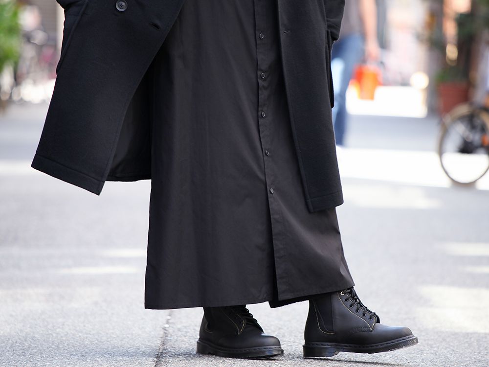 Yohji Yamamoto Super Long Shirt Layered Style - 3-003