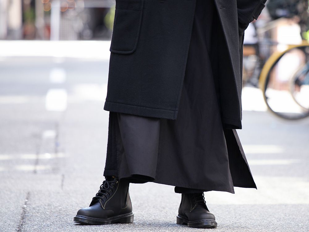 Yohji Yamamoto Super Long Shirt Layered Style - 3-005
