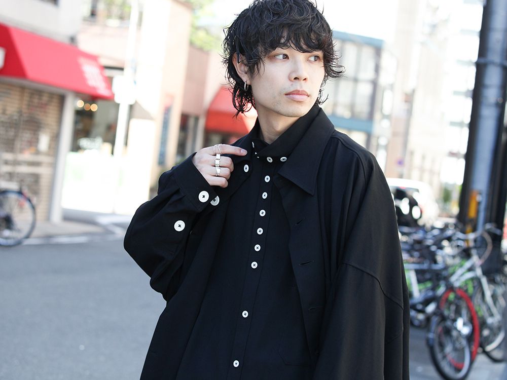 Yohji Yamamoto Gabardine Shirt Layered Style - 2-001