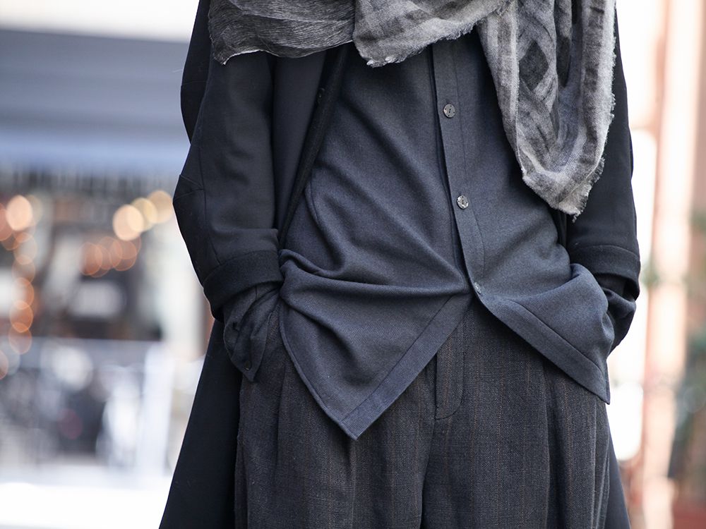 DEVOA Patchwork Coat and Scarf Combination Style - 2-003