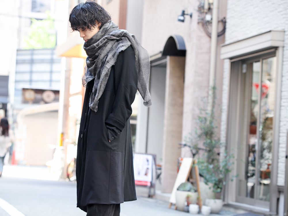 DEVOA Patchwork Coat and Scarf Combination Style - 2-006