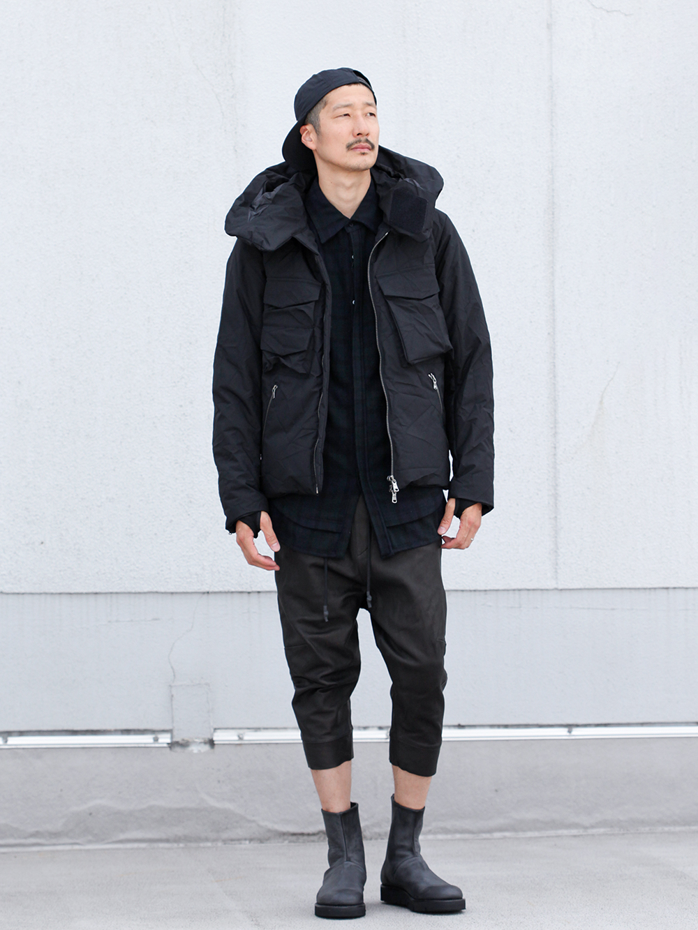 LOGY kyoto The Viridi-anne [ 3layer Wrinkled Down Jacket ] Style
