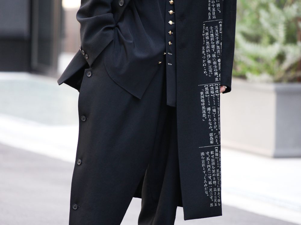 Yohji Yamamamoto 19-20AW Gold Button Accent Style - 3-005
