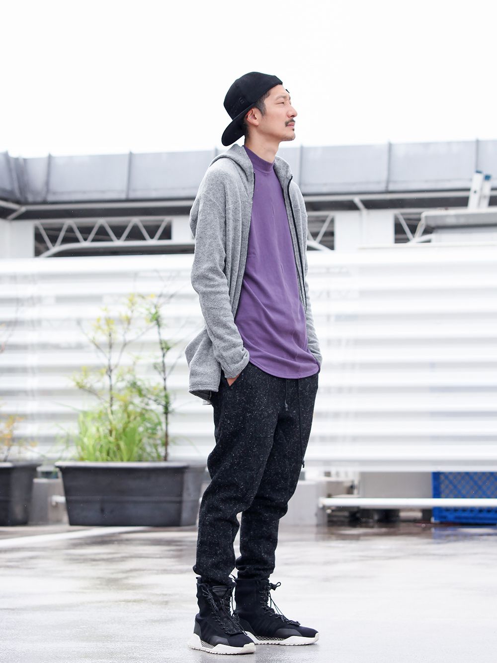 LOGY kyoto RIPVANWINKLE【 CROSS NECK HOODY 】STYLING