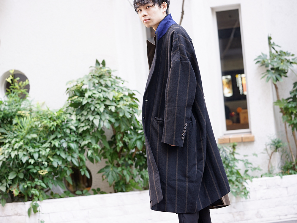 ZIGGY CHEN 19-20AW Asymmetric Stripe Coat New arrivals - 2-006