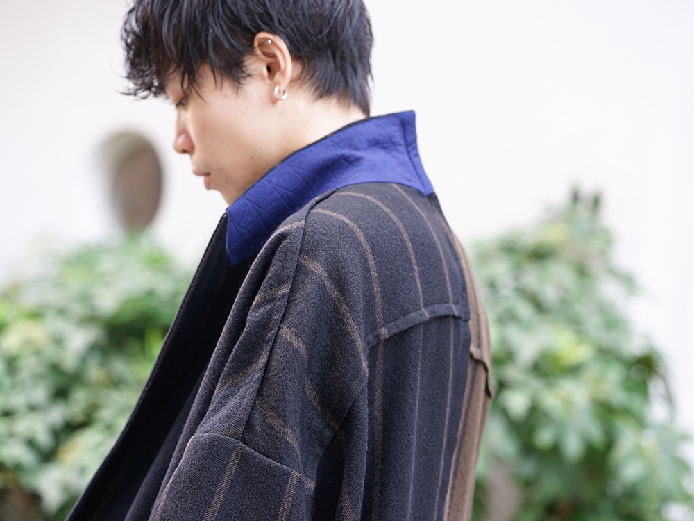 ZIGGY CHEN 19-20AW Asymmetric Stripe Coat New arrivals - 2-007