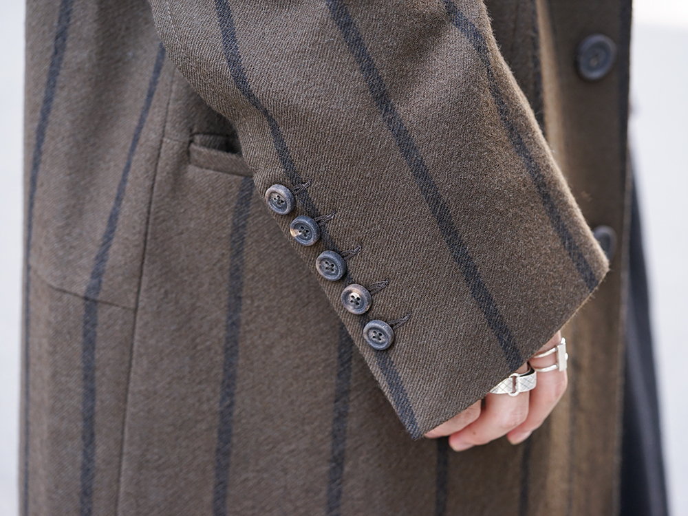 ZIGGY CHEN 19-20AW Asymmetric Stripe Coat New arrivals - 2-010