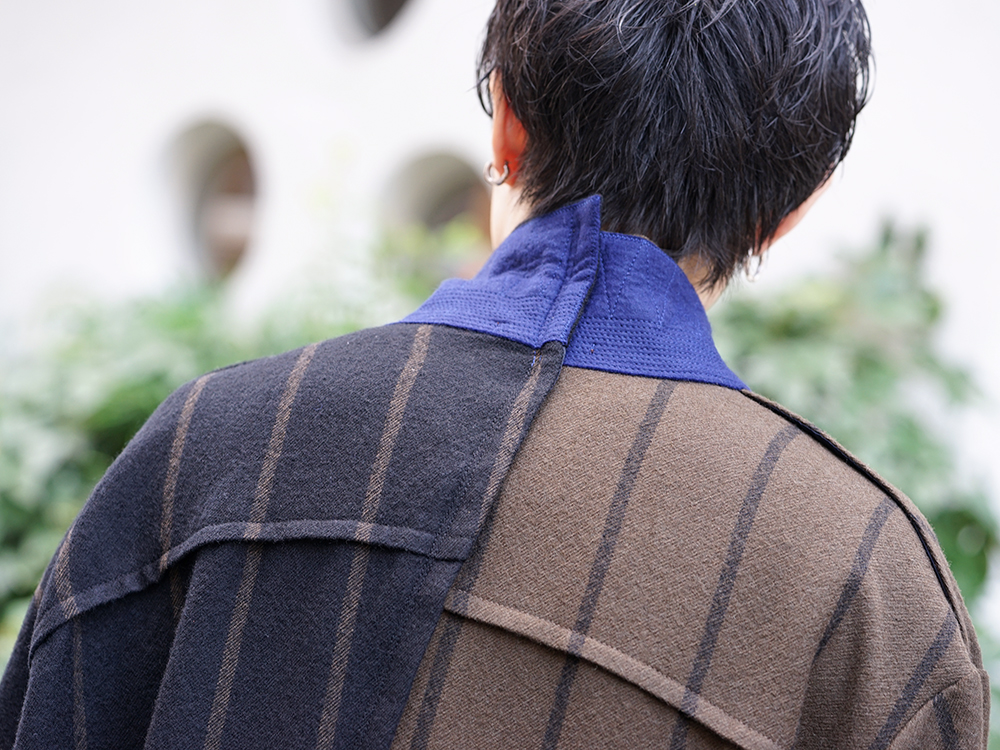 ZIGGY CHEN 19-20AW Asymmetric Stripe Coat New arrivals - 2-012