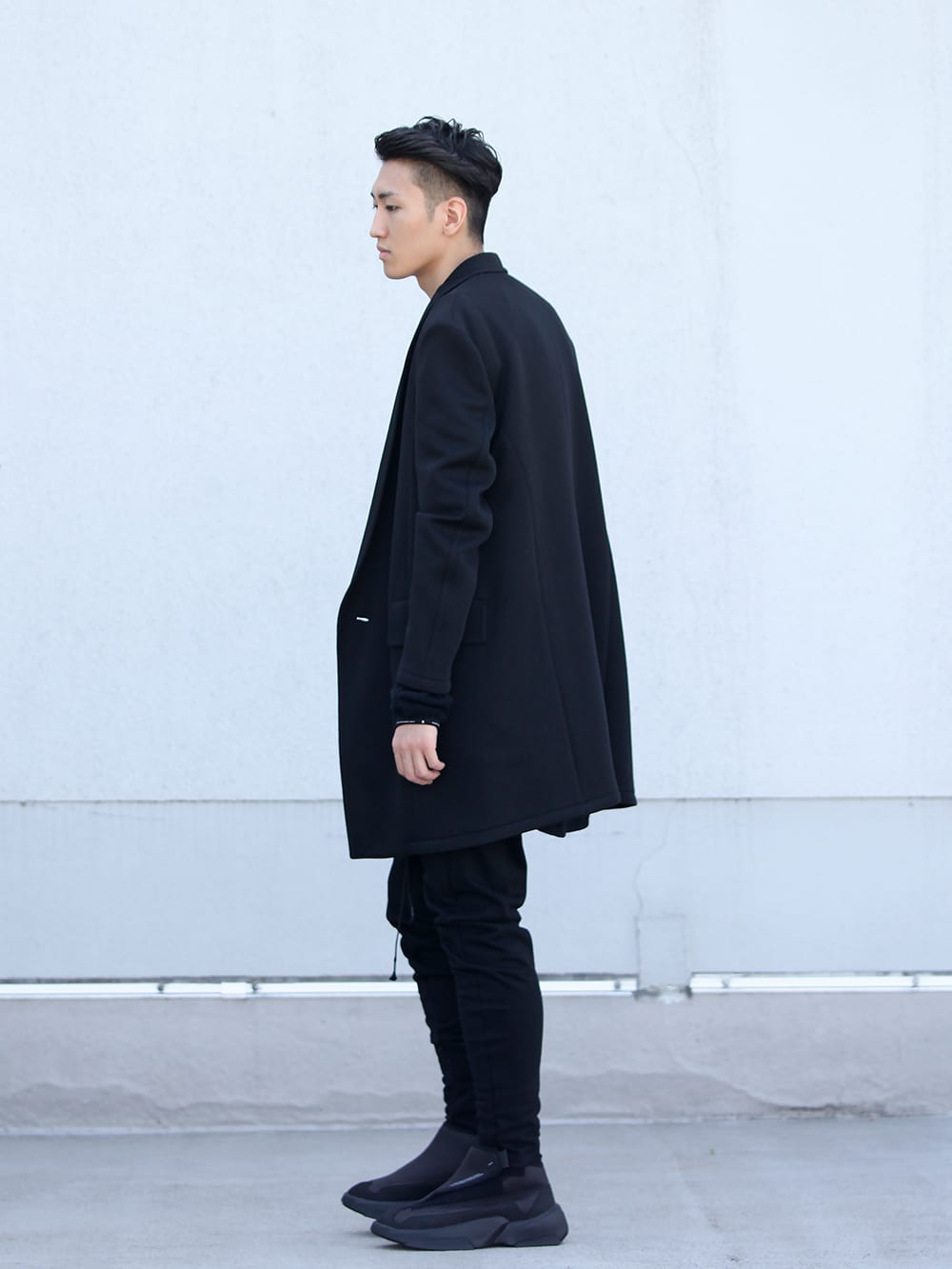 .LOGY kyoto 19-20AW JULIUS  【LOZENGE TAILORED COLLAR JACKET】BLACK STYLE!! - 1-002