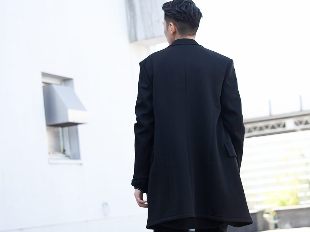 LOGY kyoto 19-20AW JULIUS 【LOZENGE TAILORED COLLAR JACKET】BLACK