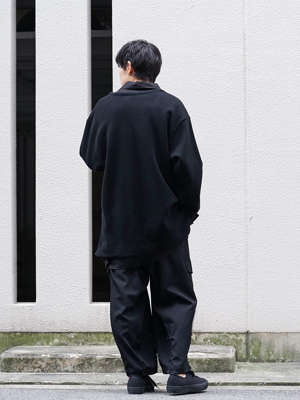 ヨウジヤマモト　ブラックオーバーシャツ　yohoji yamamoto
