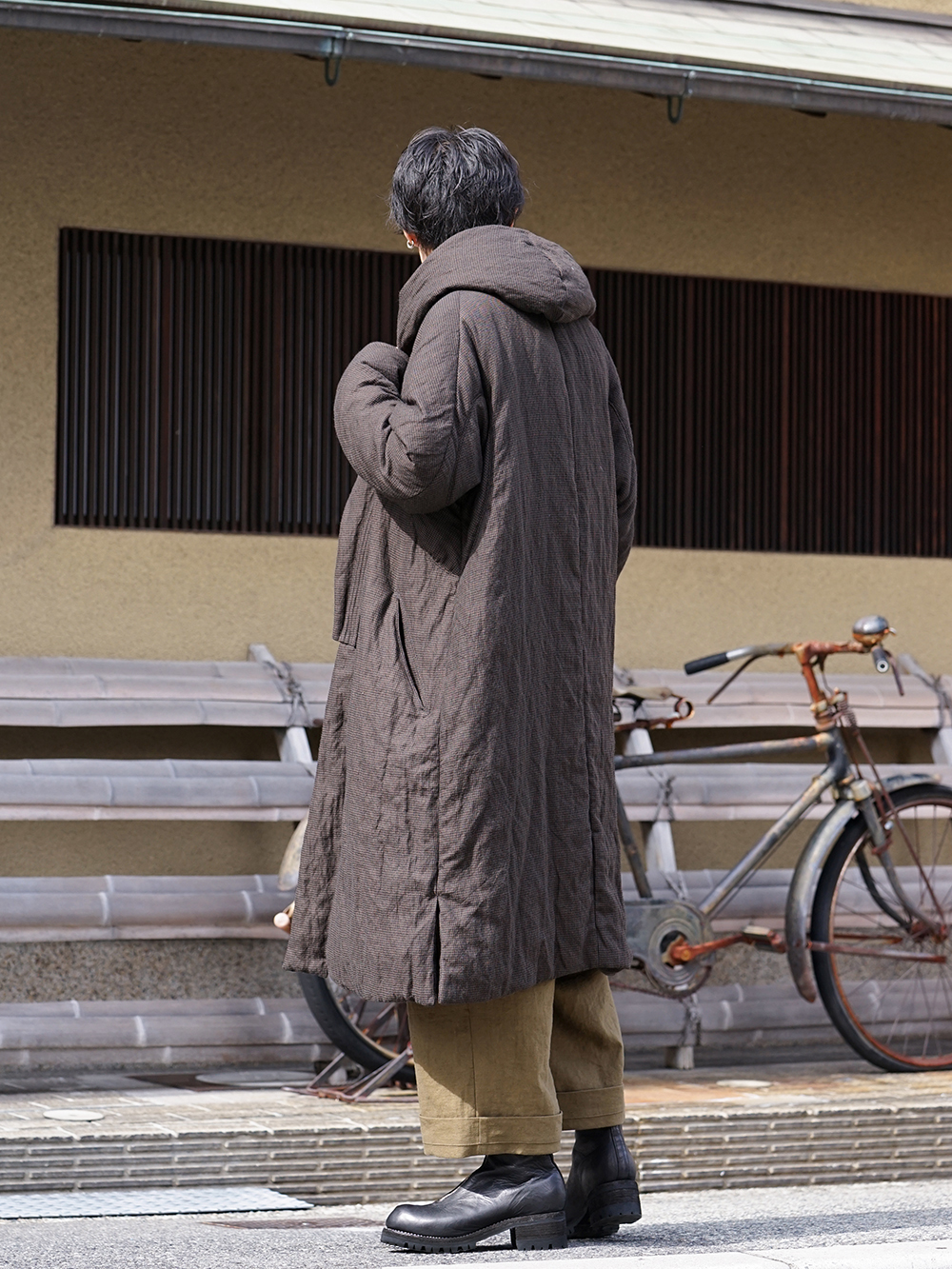 ZIGGY CHEN Over Sized Hooded Down Coat  Style - 1-002