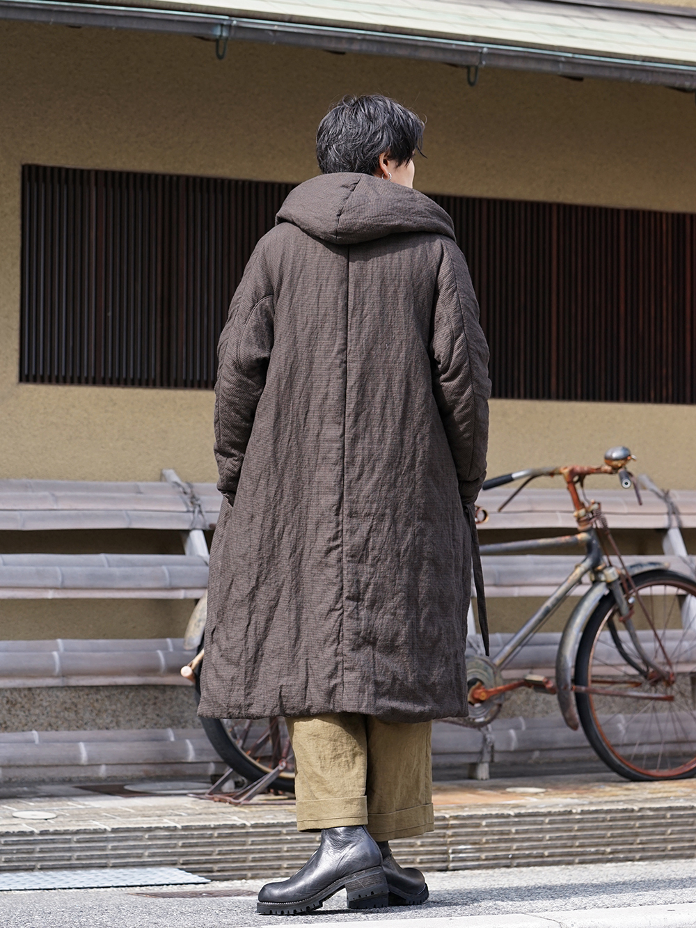 ZIGGY CHEN Over Sized Hooded Down Coat  Style - 1-003