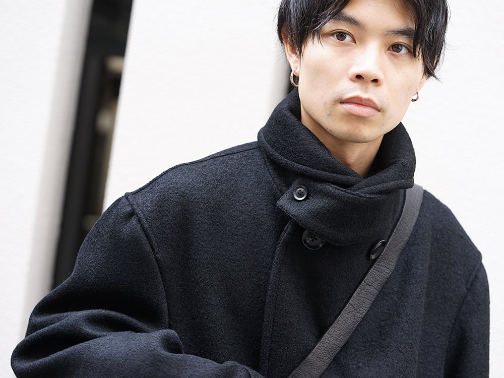 Yohji Yamamoto 19-20AW Double Breasted Shawl Collar Coat Style