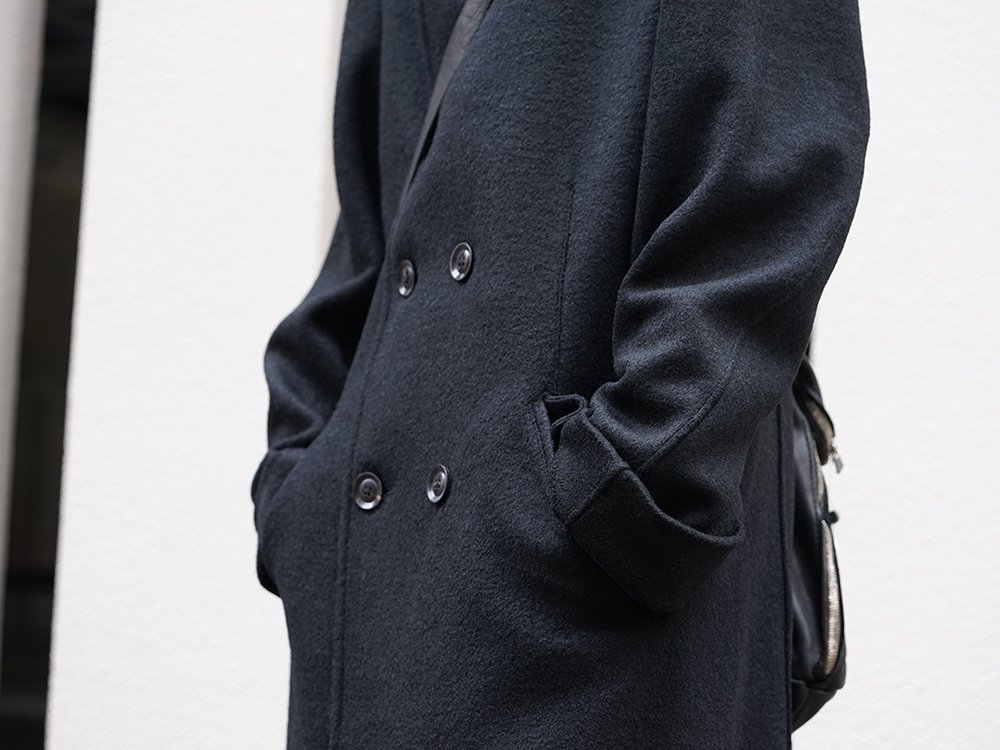 Yohji Yamamoto 19-20AW Double Breasted Shawl Collar Coat Style