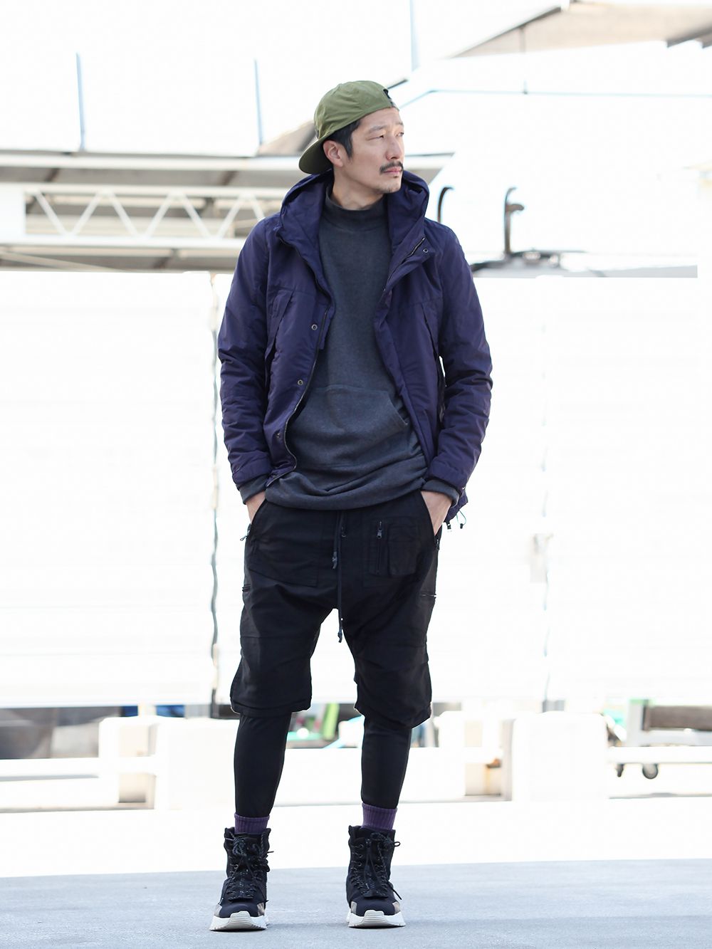 LOGY kyoto RIPVANWINKLE [ SOCKS PURPLE ] NEW MOUNTAIN PARKA