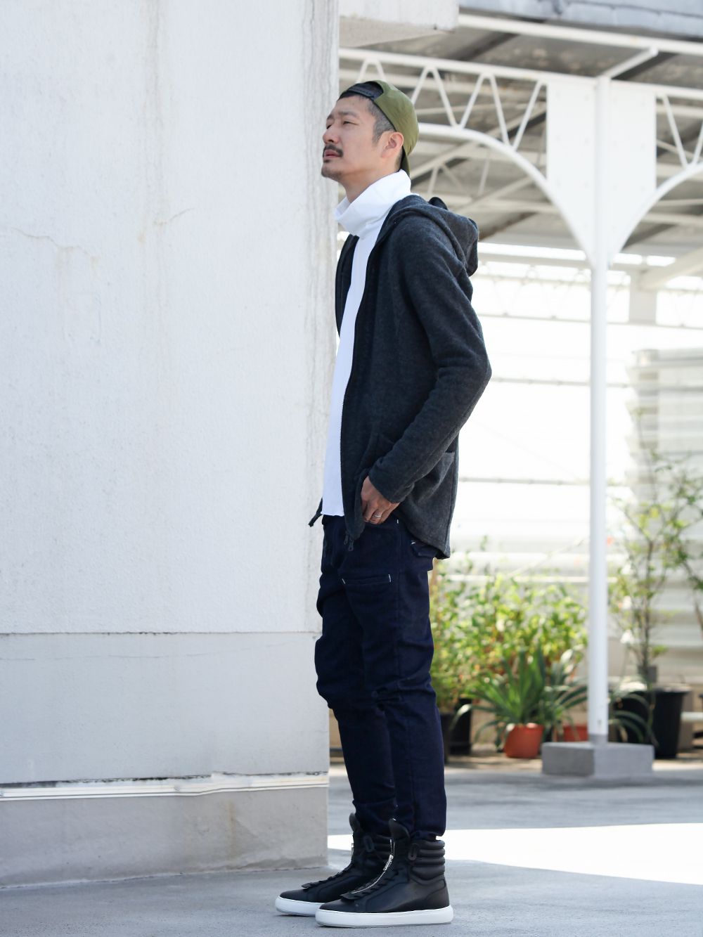 .LOGY kyoto RIPVANWINKLE【 SLIM EASY PANTS × CROSS NECK HOODY 】STYLING!!! - 1-002