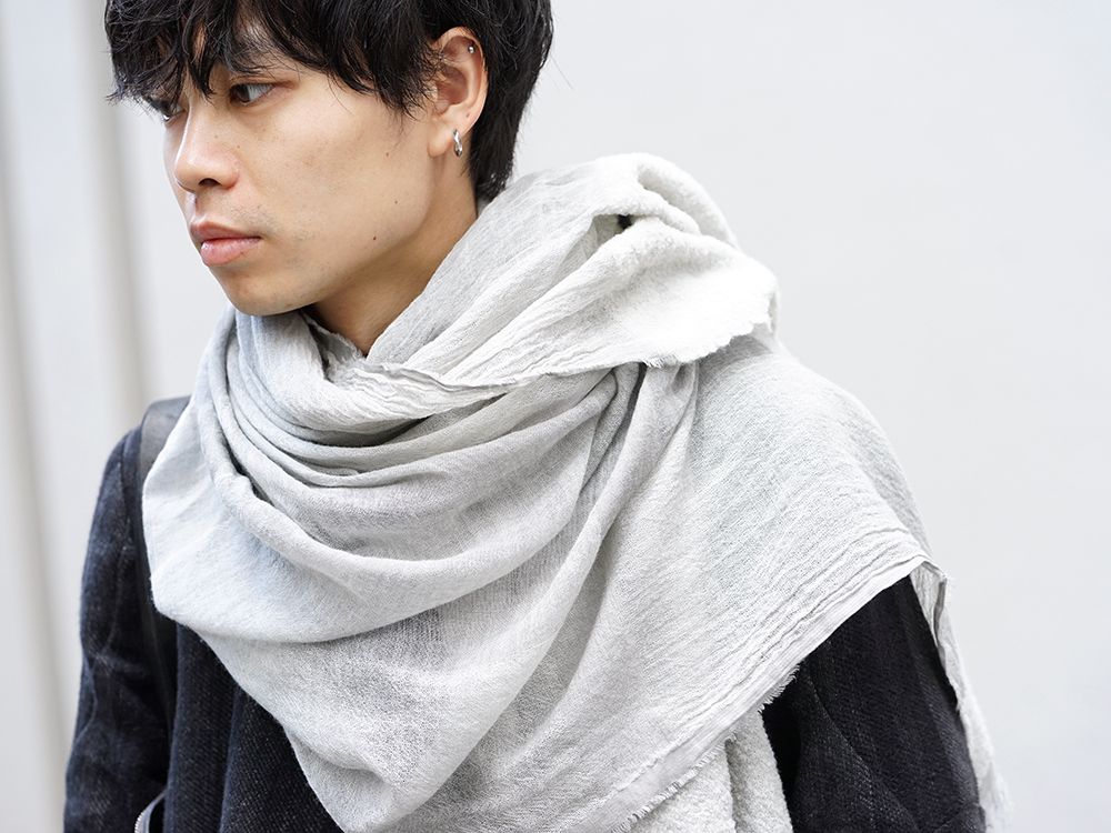 DEVOA Camel Linen Gradation Striped Coat Style - 2-002