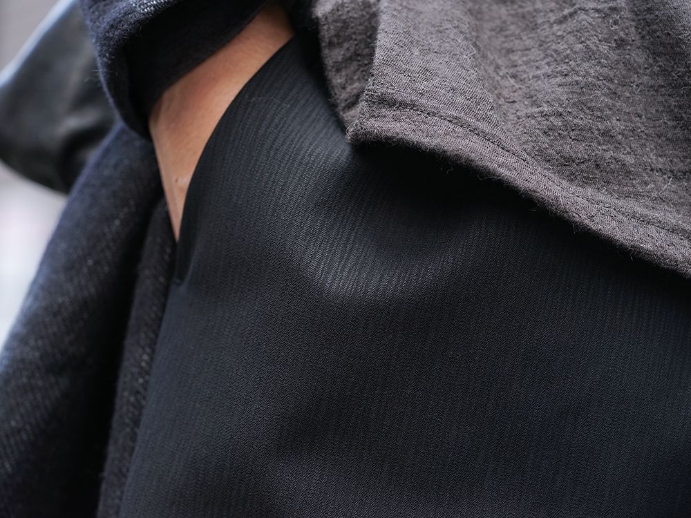 DEVOA Camel Linen Gradation Striped Coat Style - 3-005