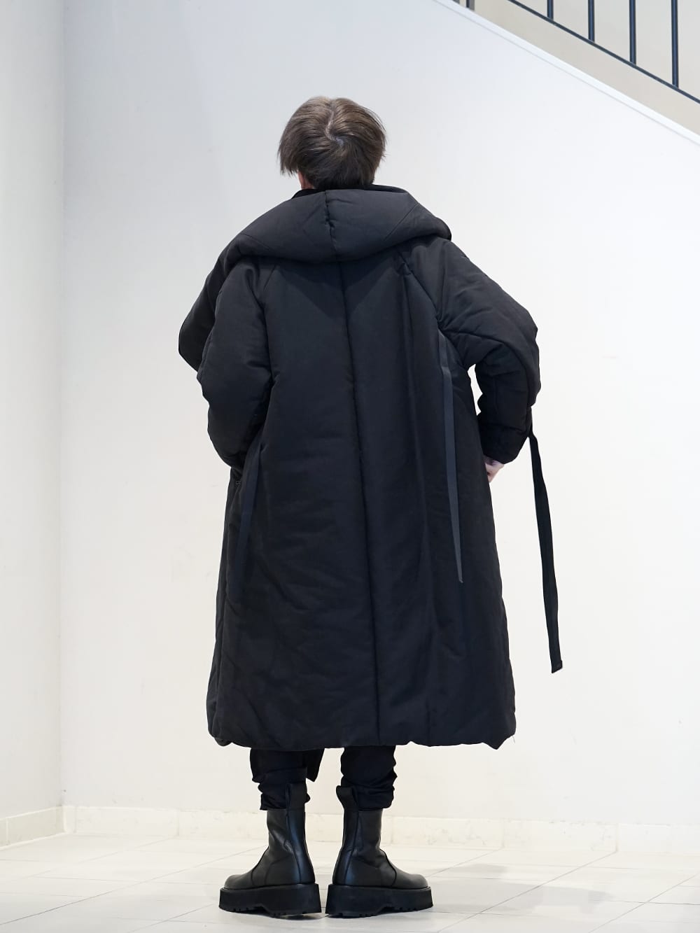 JULIUS 19 Fall Winter Collection HOODED OVERCOAT Styling!! - 3-003