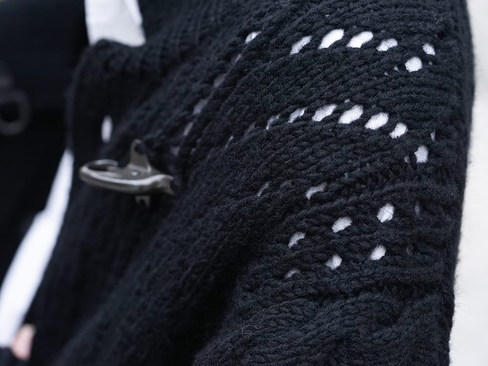 Yohji Yamamoto 19-20AW Style featuring a knitted coat - 2-003