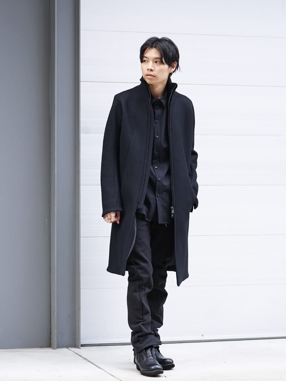 D.HYGEN 19-20AW Antwerp melton High neck coat Style - 1-001