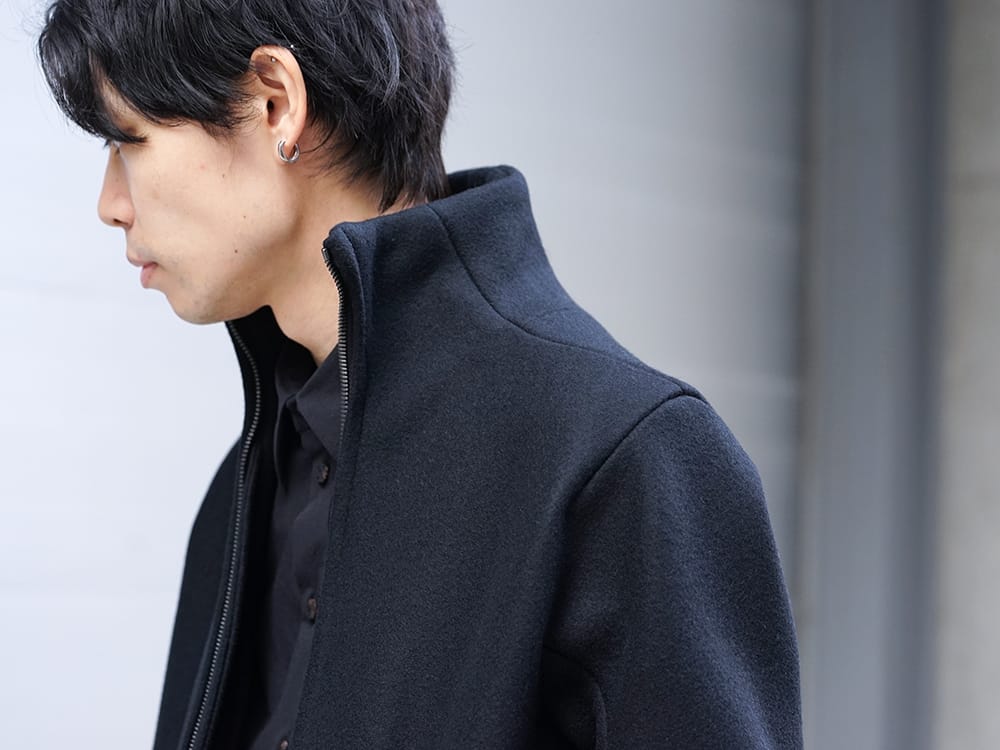 D.HYGEN 19-20AW Antwerp melton High neck coat Style - 2-001