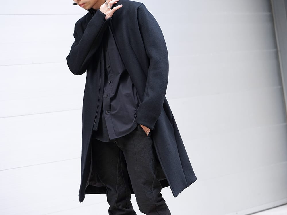 D.HYGEN 19-20AW Antwerp melton High neck coat Style - 2-006