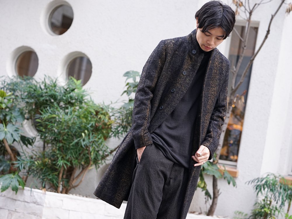 hannibal 19-20AW Needle Punch Check Coat Style - 2-001