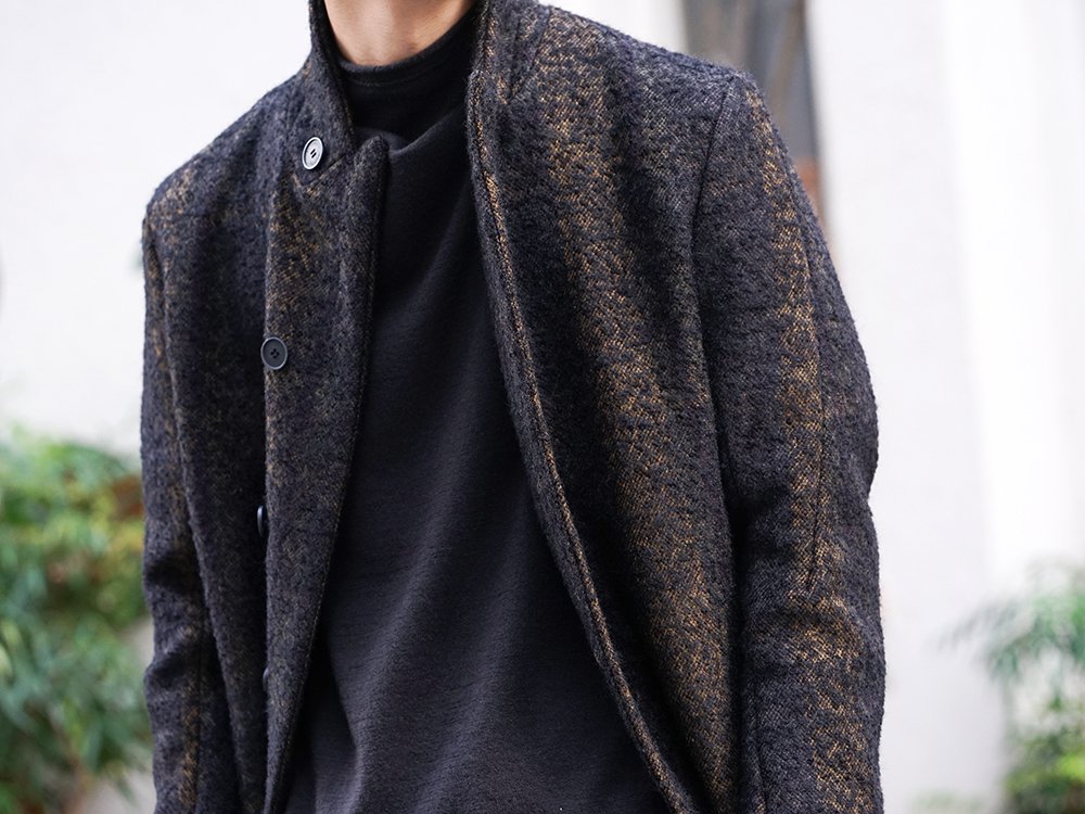 hannibal 19-20AW Needle Punch Check Coat Style - 2-002