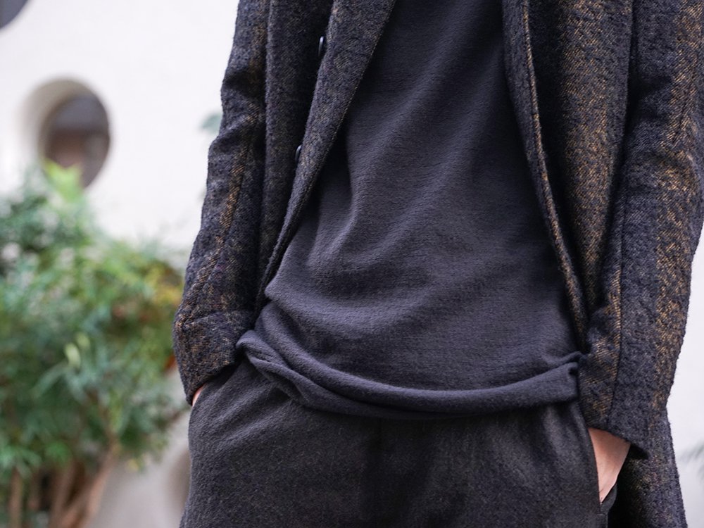 hannibal 19-20AW Needle Punch Check Coat Style - 2-003