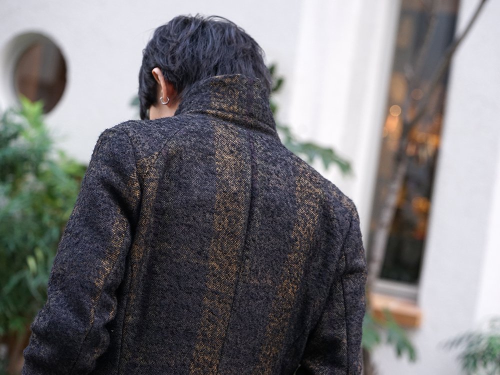 hannibal 19-20AW Needle Punch Check Coat Style - 2-005