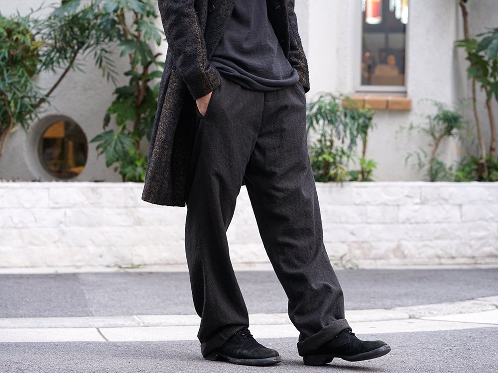 hannibal 19-20AW Needle Punch Check Coat Style - 3-001