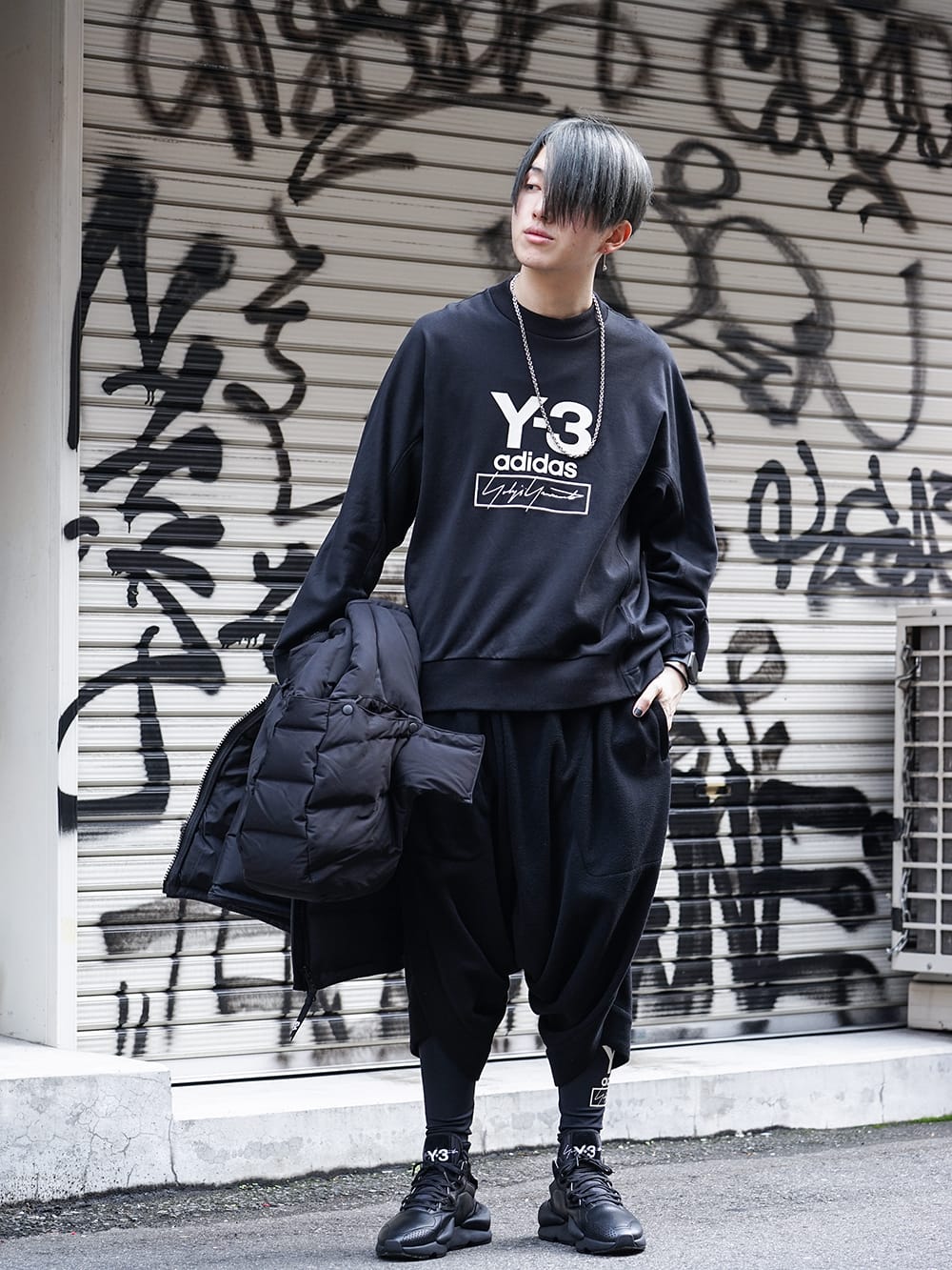 Y-3 × NILøS Down&freeze Black Winter styling!! - 3-001