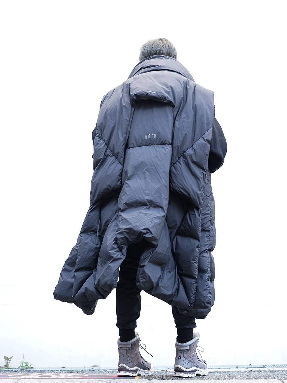 HAMCUS × NILøS 19aw Down long vest Black Styling!! - 1-003