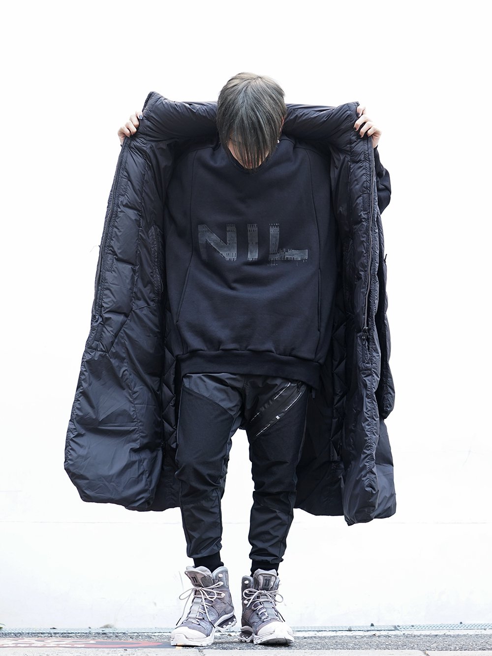 HAMCUS × NILøS 19aw Down long vest Black Styling!! - FASCINATE BLOG