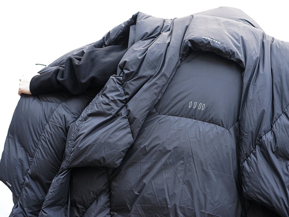 HAMCUS × NILøS 19aw Down long vest Black Styling!! - 2-005