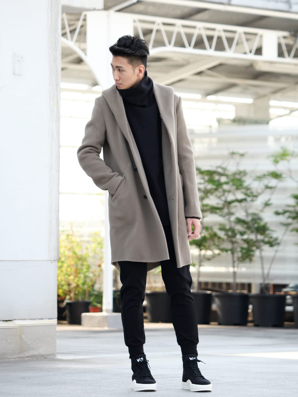 .LOGY kyoto 19-20AW ATTACHMENT 【Cashmere mixed double face beaver hooded coat】 STYLE!! - 1-001