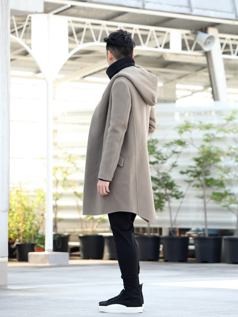 .LOGY kyoto 19-20AW ATTACHMENT 【Cashmere mixed double face beaver hooded coat】 STYLE!! - 1-002