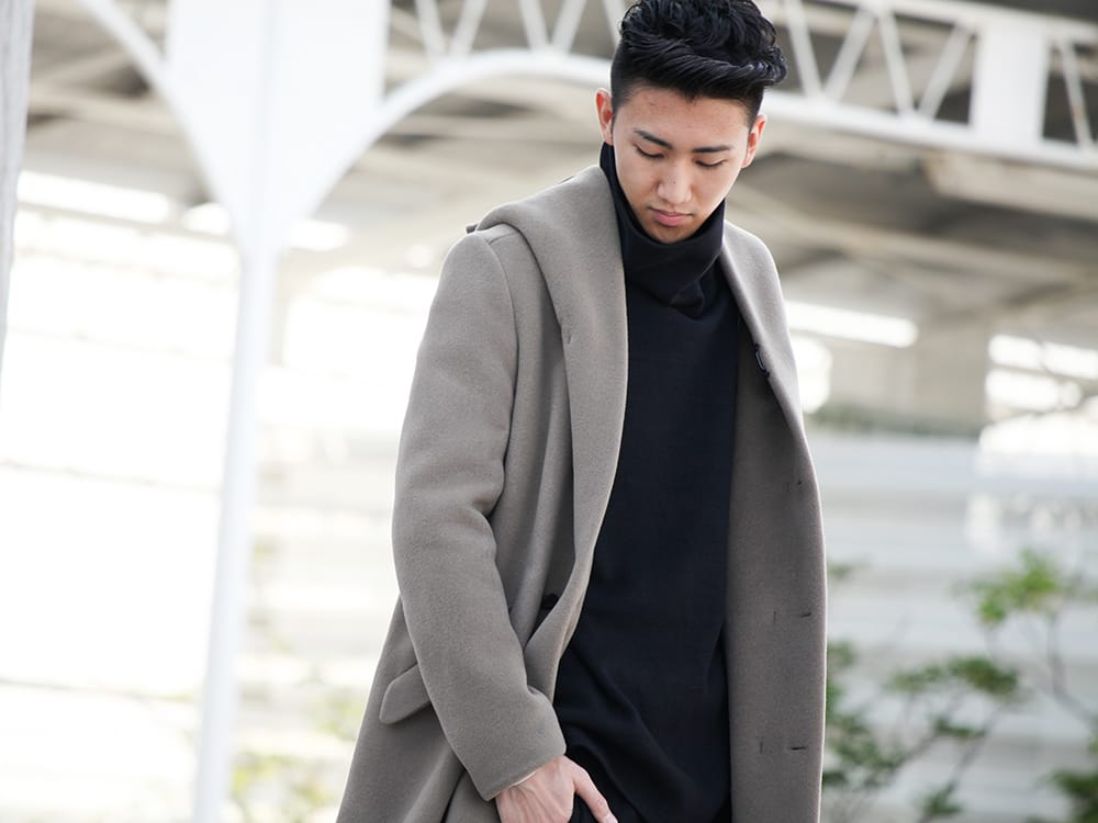 .LOGY kyoto 19-20AW ATTACHMENT 【Cashmere mixed double face beaver hooded coat】 STYLE!! - 2-001
