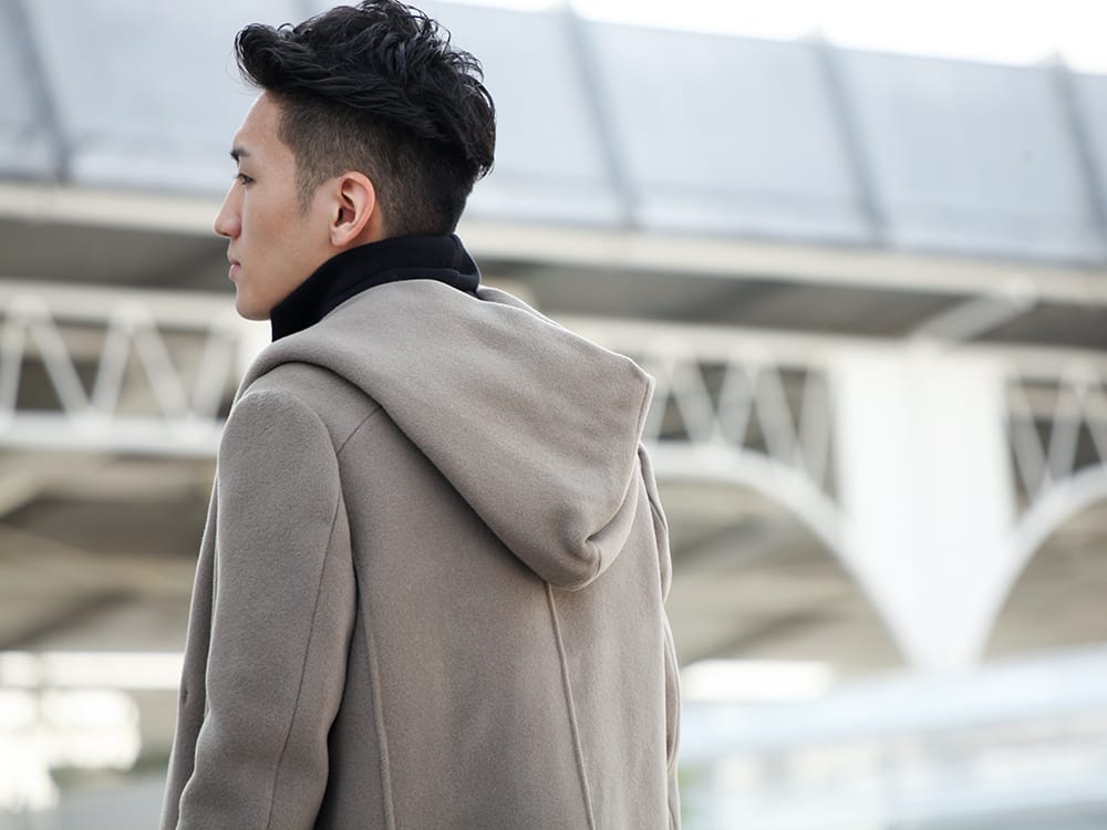 .LOGY kyoto 19-20AW ATTACHMENT 【Cashmere mixed double face beaver hooded coat】 STYLE!! - 2-004