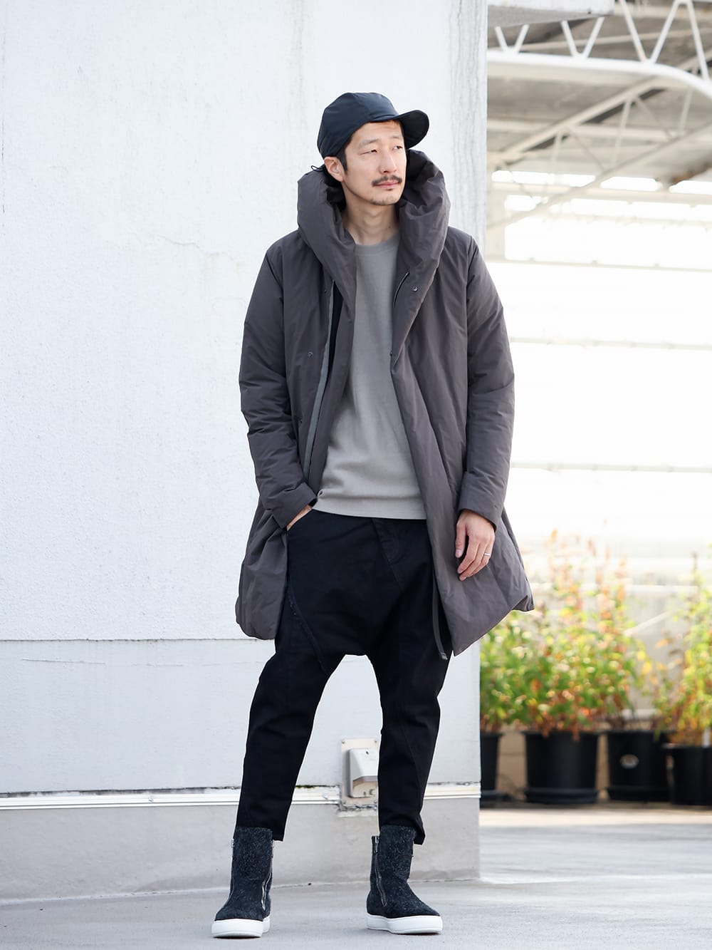 Pe Ny Peachskin hooded down coat Black - ジャケット/アウター