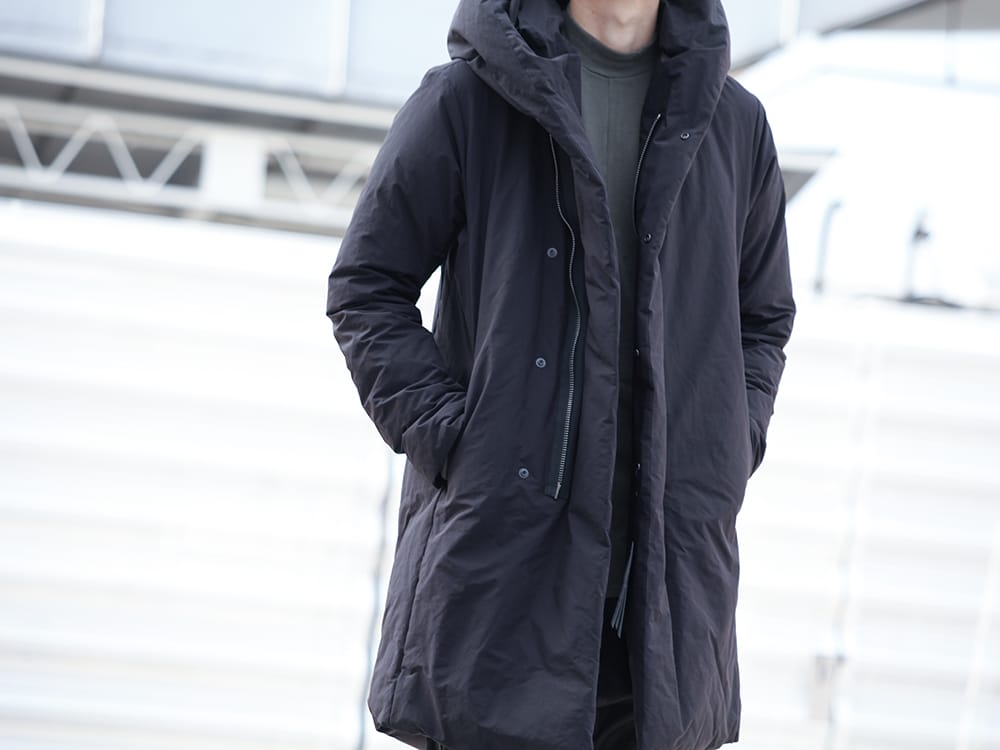 .LOGY kyoto 19AW ATTACHMENT【 HOODED DOWN COAT BLACK 】STYLING!!! - 2-004