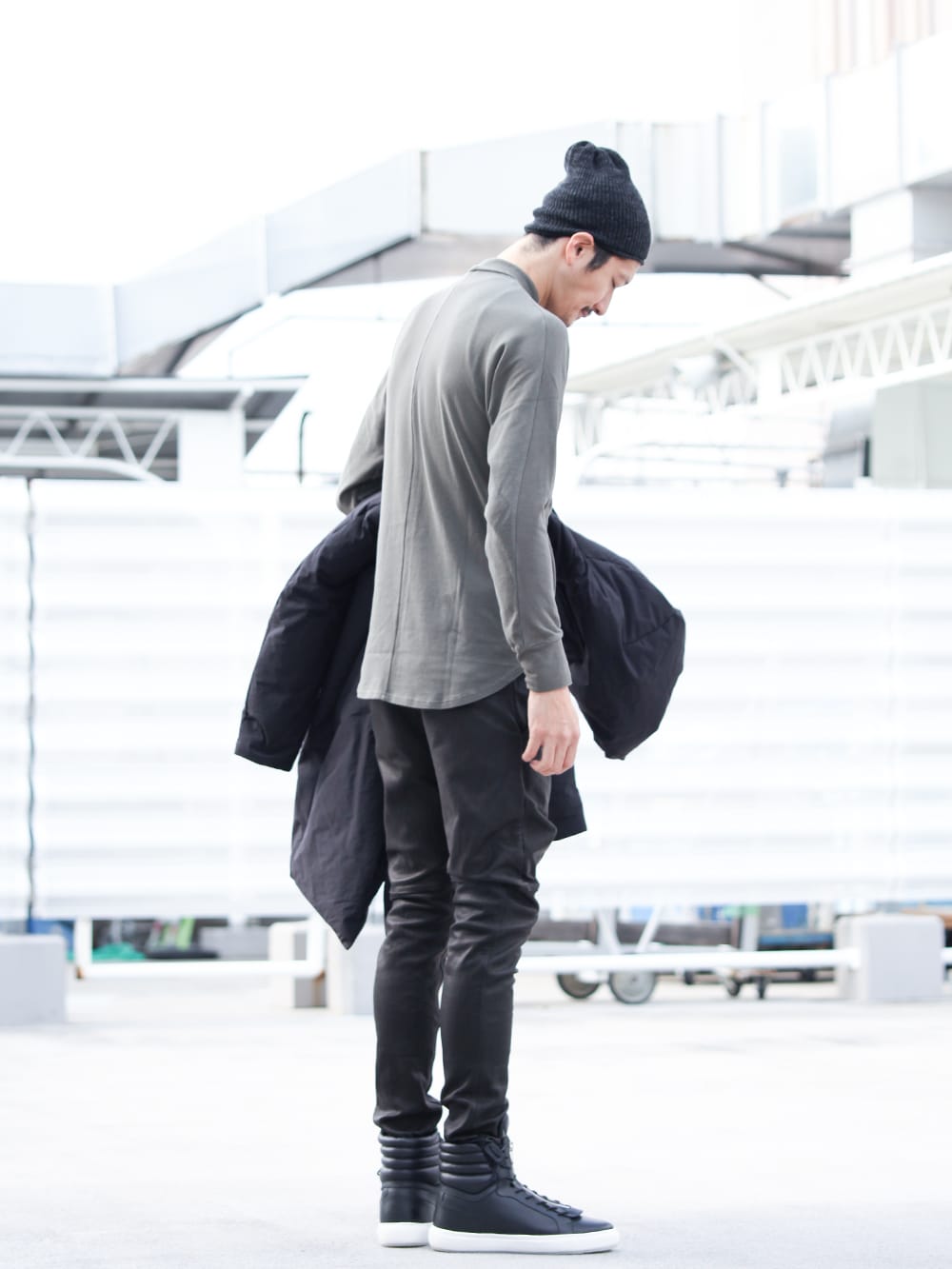 .LOGY kyoto 19AW ATTACHMENT【 HOODED DOWN COAT BLACK 】STYLING!!! - 3-002
