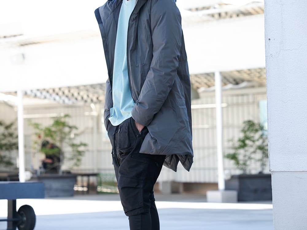 .LOGY kyoto 19AW ATTACHMENT【 3 LAYER HOODED DOWN COAT GRAY 】STYLING!!! - 2-001