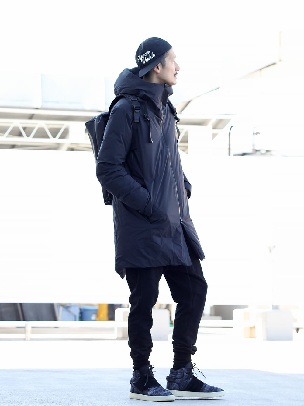 .LOGY kyoto 19AW 【 3 LAYER HOODED DOWN BLACK 】STYLING!!! - 2-008