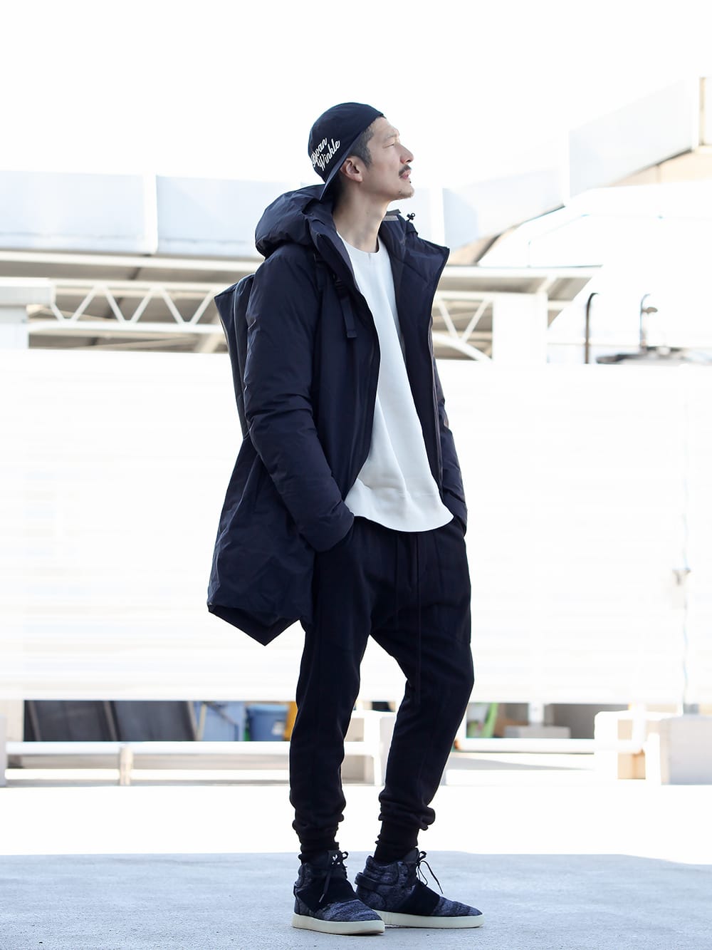 .LOGY kyoto 19AW 【 3 LAYER HOODED DOWN BLACK 】STYLING!!! - 5-001